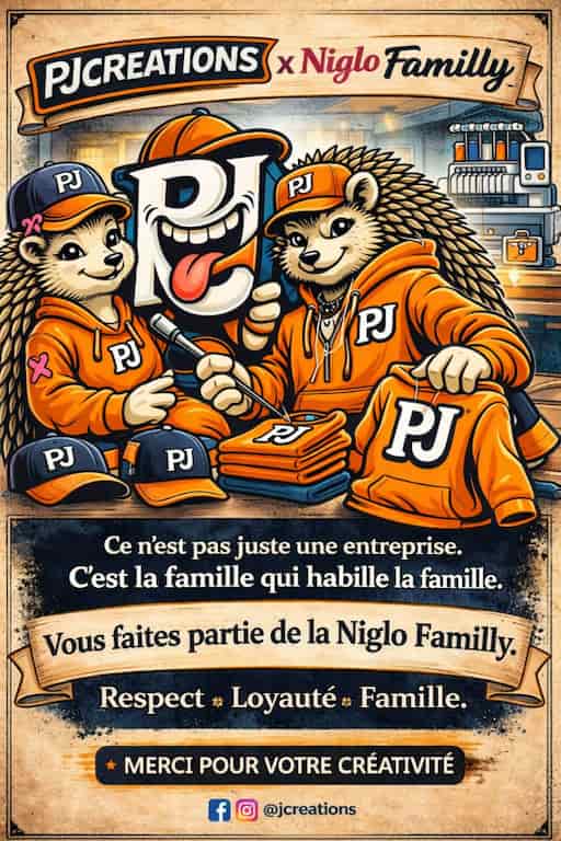 PJ Creations aux couleurs de Niglo Familly